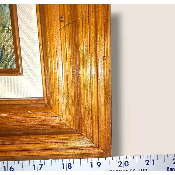 Original Oil Painting On Canvas Landscape Framed Texas Artist Mickey Henderson‎ - Picture 5 of 12